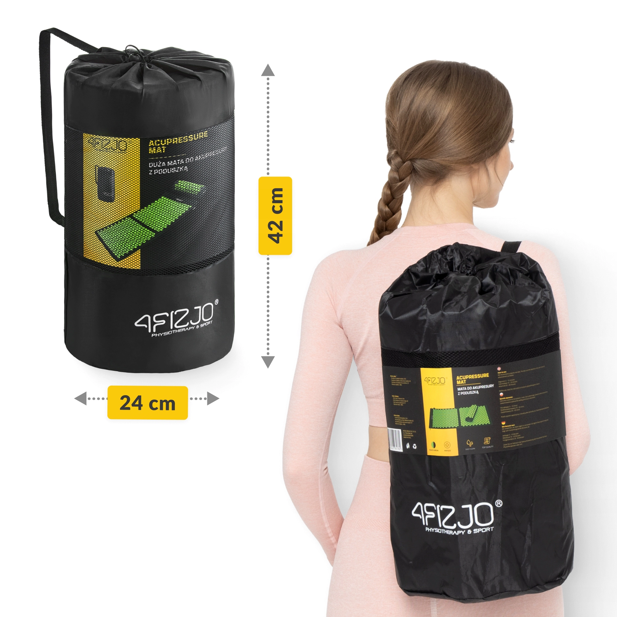 Velká akupresurní podložka s klasickým XL polštářem
