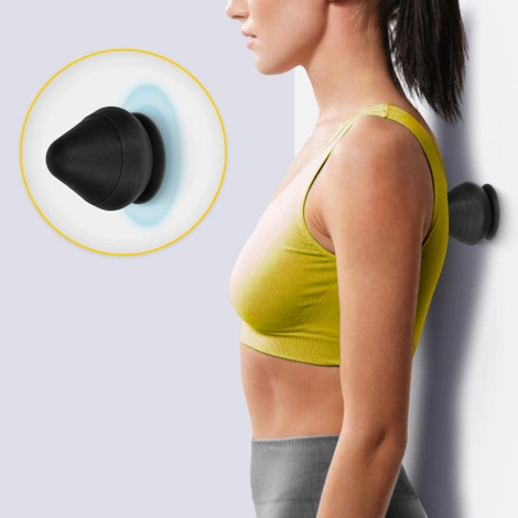 Masážní kužel na zeď černý