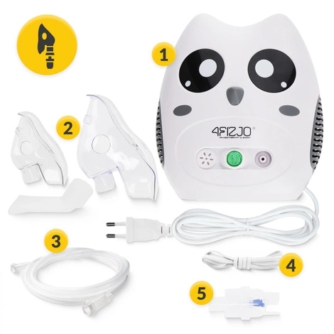 Kompresorový inhalátor nebulizátor pro děti KID SOVA