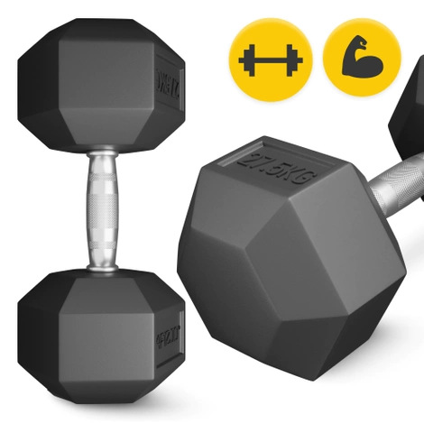 Ocelová činka HEX 1 x 27,5 kg
