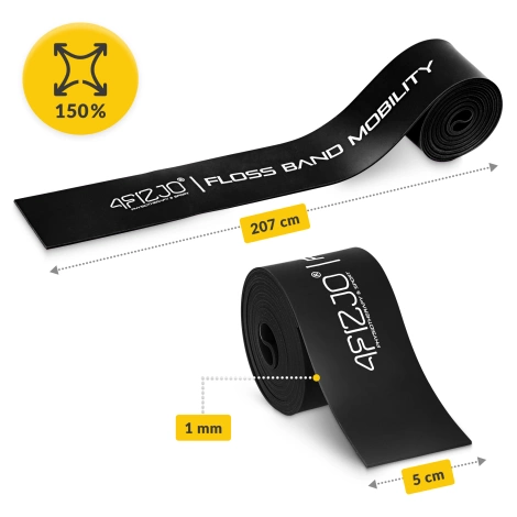 Rehabilitační páska FLOSS BAND 1 mm černá