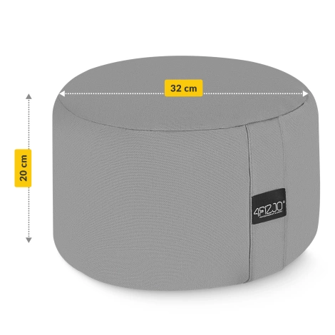 Meditační polštář ZAFU kulatý šedý