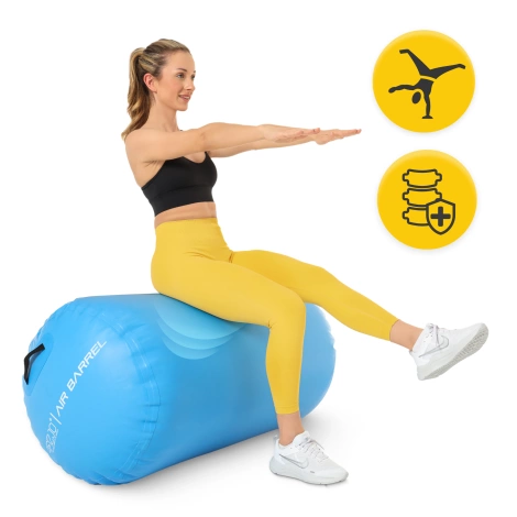 Nafukovací gimnastický váleček air barrel 75 cm