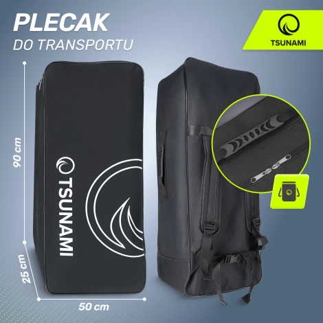 Nafukovací paddleboard SUP TSUNAMI 350cm T15 žlutý