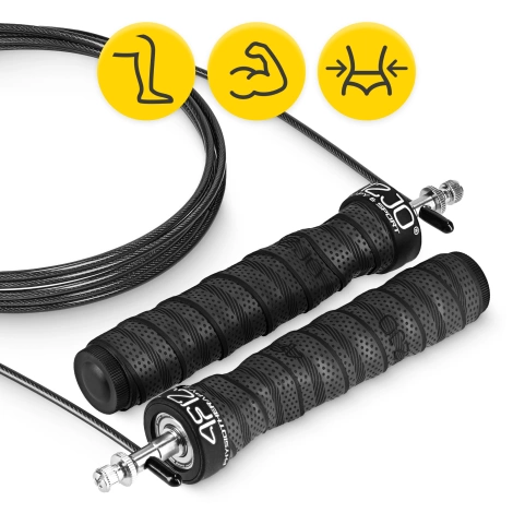 Boxerské švihadlo se zátěží 3 m černé