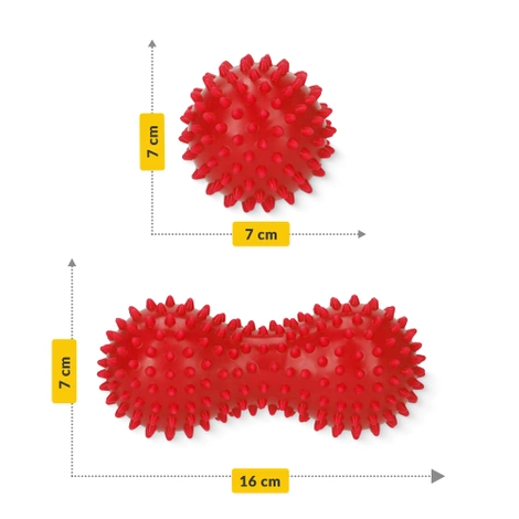 Dvojitý senzorický masážní míček
