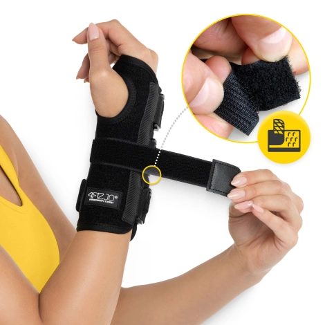 Ortéza na zápěstí s pevnou výztuhou