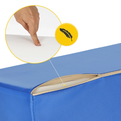 Rehabilitační masážní klín modrý