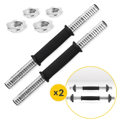 Ocelové činky v kufru – sada 20 kg