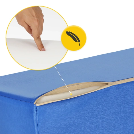 Rehabilitační masážní klín modrý