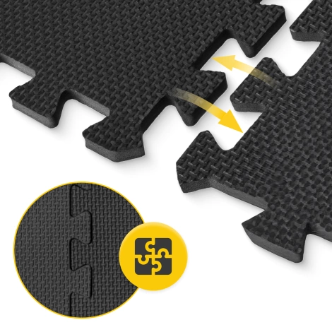Ochranná podlaha do posilovny PUZZLE 60 x 60 cm 6 ks.