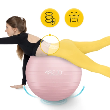 Gymnastický nafukovací míč 85 cm růžový