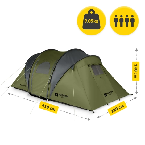 Turistický stan pro tři PRIME QUATRO MOUNTAIN GOAT