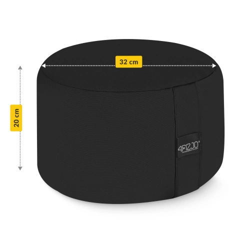 Meditační polštář ZAFU kulatý černý