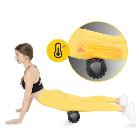 Masážní válec s výstupky EVA 45 cm černý