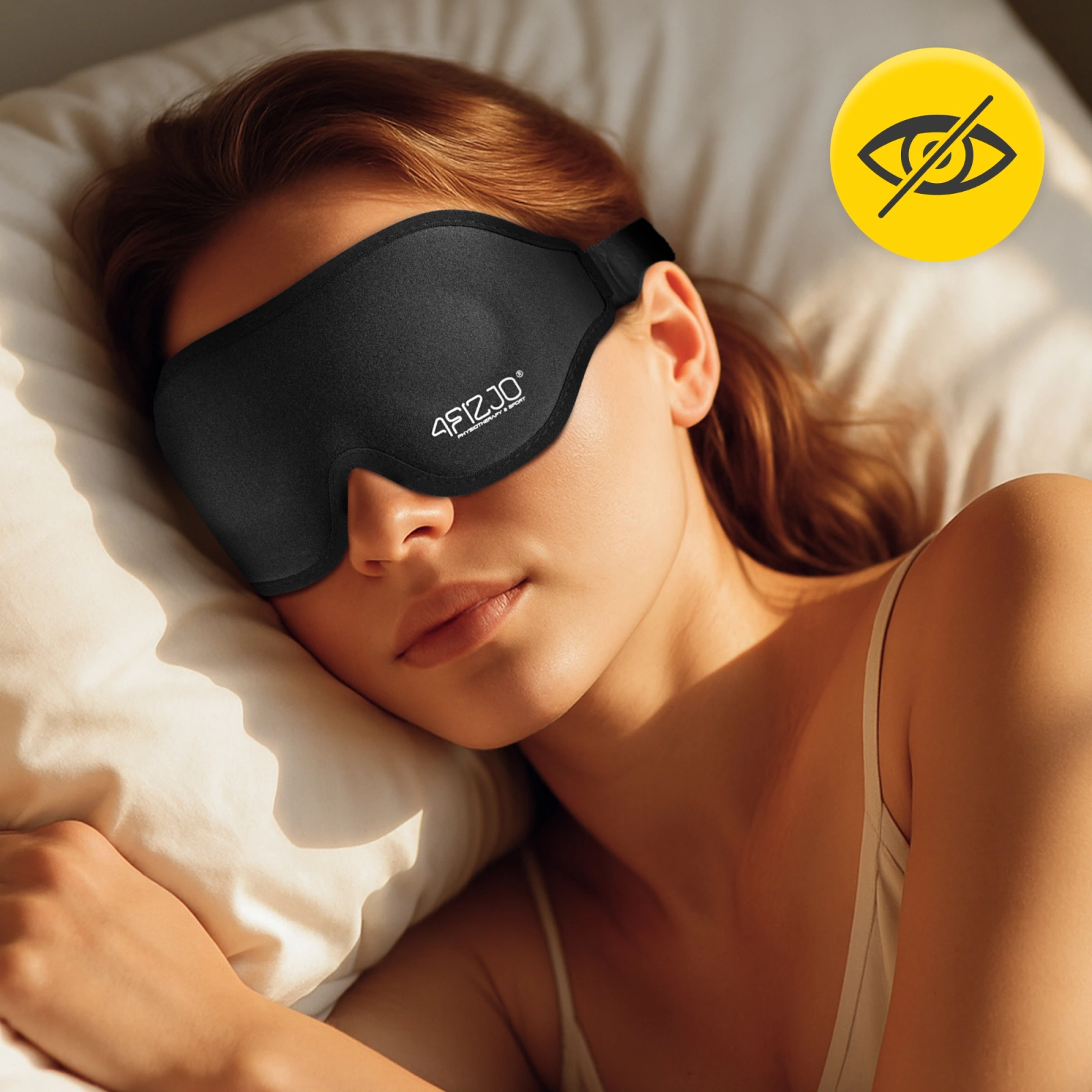 Hedvábná maska na oči na spaní 3D