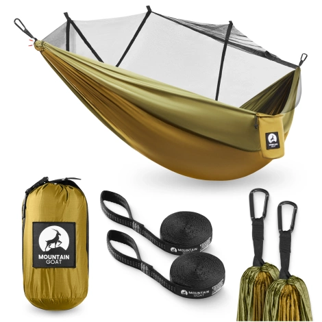 Turistická houpací síť pro jednoho s moskytiérou