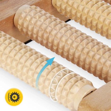 Dřevěný dvojitý masážní váleček na nohy