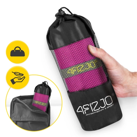 Rychleschnoucí ručník z mikrovlákna 180 x 100 cm růžový