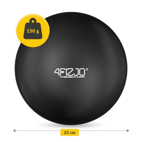 Míč na pilates 22 cm černý
