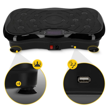 Vibrační plošina na cvičení ULTRA+ černá