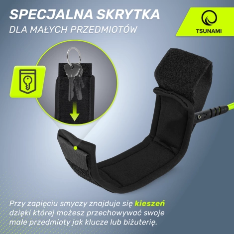 Leash na paddleboard SUP TSUNAMI zelený