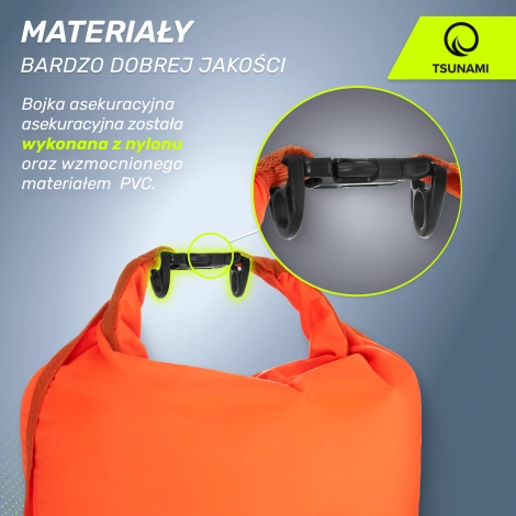 Nafukovací záchranná bójka + Suchá kapsa 2v1 TSUNAMI