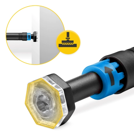 Rozpěrná dveřní hrazda modrá