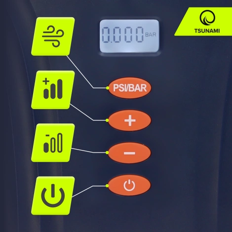 Elektrická pumpa na paddleboard s akumulátorem SUP TSUNAMI