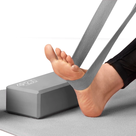 Pěnový blok na jógu šedý