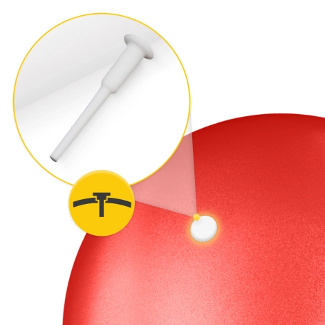 Míč na pilates 22 cm červený