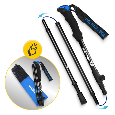 Trekové hole PRO+ modré