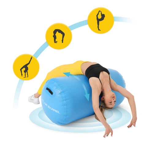 Nafukovací gimnastický váleček air barrel 75 cm
