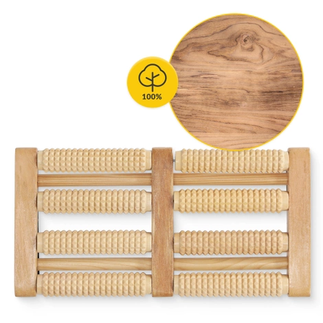 Dřevěný dvojitý masážní váleček na nohy