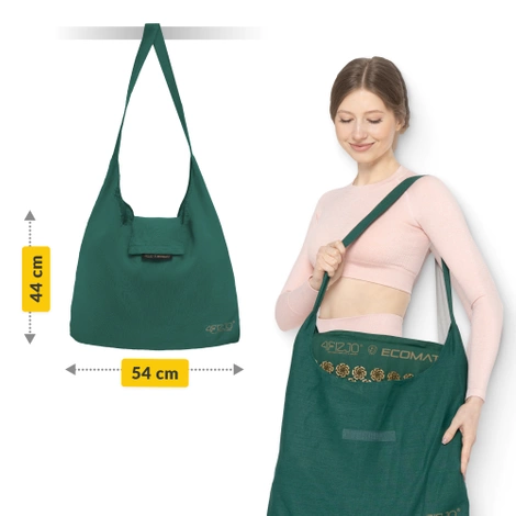 ECO akupresurní podložka s polštářem XL zelená