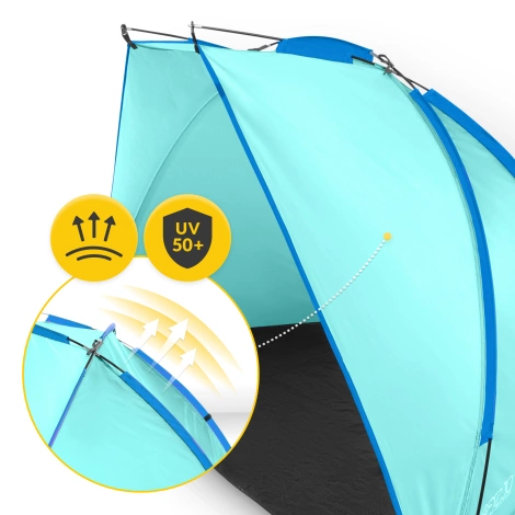 Plážový stan PRO jasně modrý