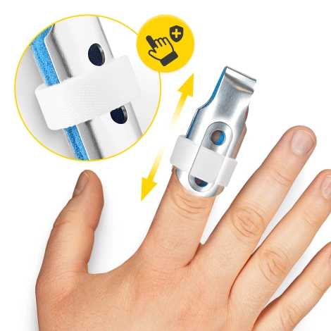 Duralová dlaha pro fixaci prstu MED S