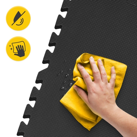 Ochranná podlaha do posilovny PUZZLE 60 x 60 cm 4 ks.