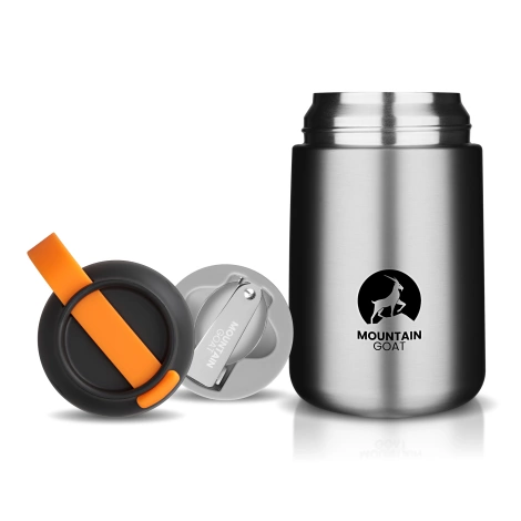 Termoska na jídlo z nerezové oceli 720 ml stříbrná