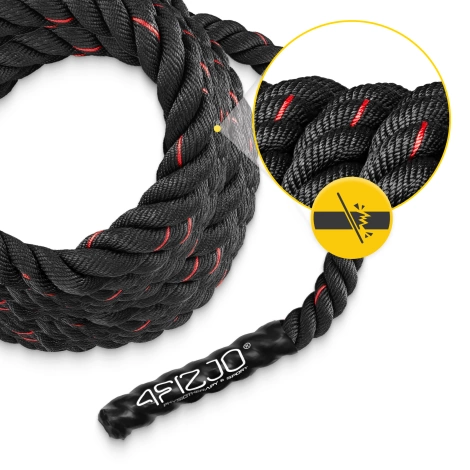 Posilovací lano POWER BATTLE ROPE 15 m