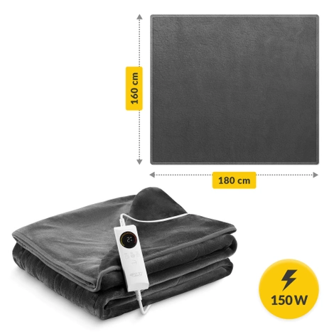 Elektrická vyhřívací deka 180 × 160 cm