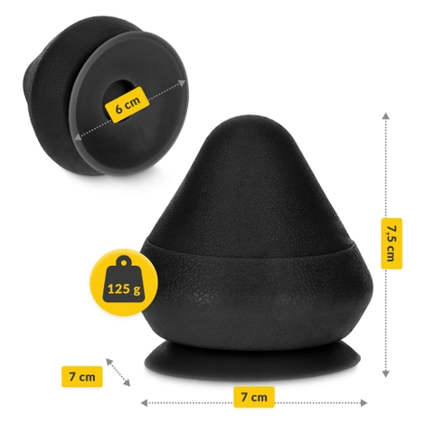 Masážní kužel na zeď černý