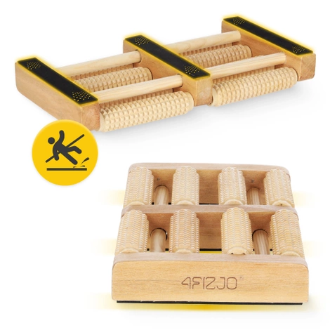 Dřevěný dvojitý masážní váleček na nohy