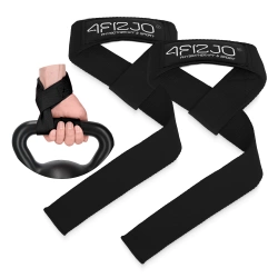 Posilovací trhačky na mrtvý tah Deadlift Straps černé