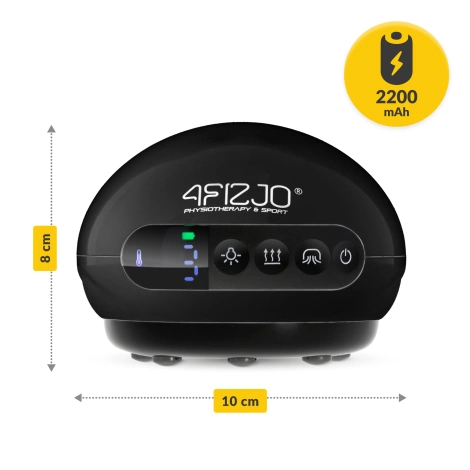 Elektrická masážní baňka černá