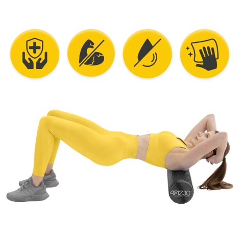 Masážní válec výstupky CARE+ 90 cm černý