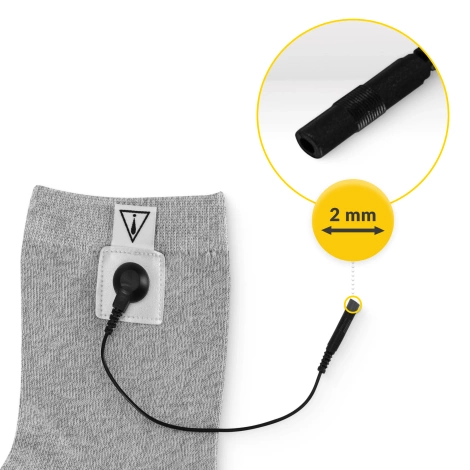 Vodivá ponožka pro elektrostimulaci nohy