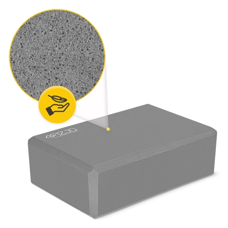 Pěnový blok na jógu šedý