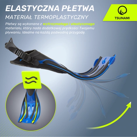 Dětské potápěčské ploutve TSUNAMI 33-37