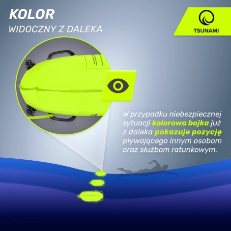 Nafukovací záchranná bójka + Suchá kapsa 2v1 TSUNAMI